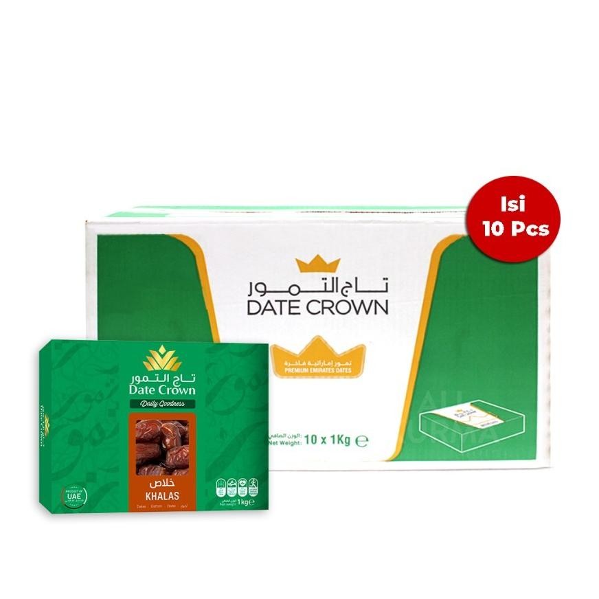 

Kurma Date Crown Khalas 1 kg TB - 1 Dus (isi 10 pcs)