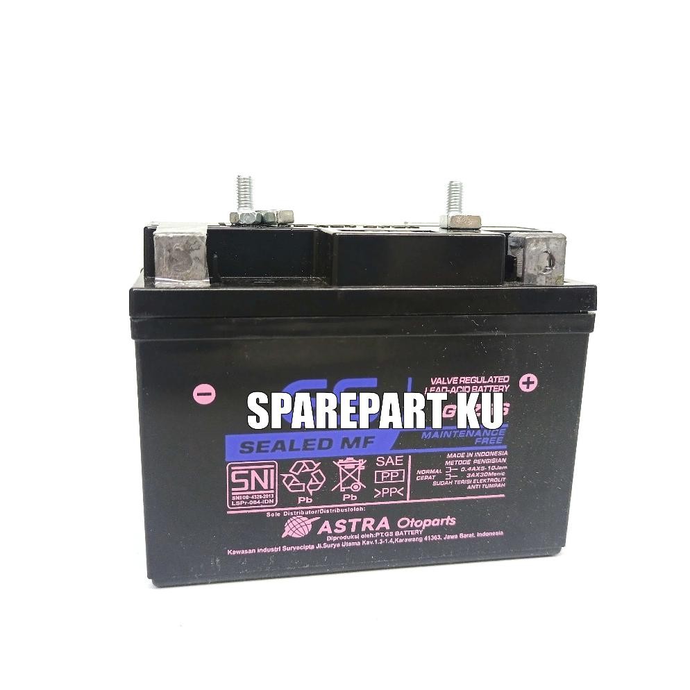 SALE (PROMO) AKI GS ASTRA MF GTZ5S SEMUA JENIS MOTOR / AKI KERING BEAT VARIO SCOOPY SPACY MIO SOUL G