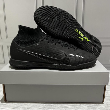 Terbaru Sepatu Futsal Nike Zoom Mercurial Superfly 9 Elite Black Best Seller