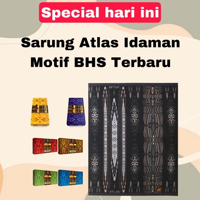 Kosanshoop Sarung Atlas Idaman Kembang Motif Bhs Sge Sgs Ske