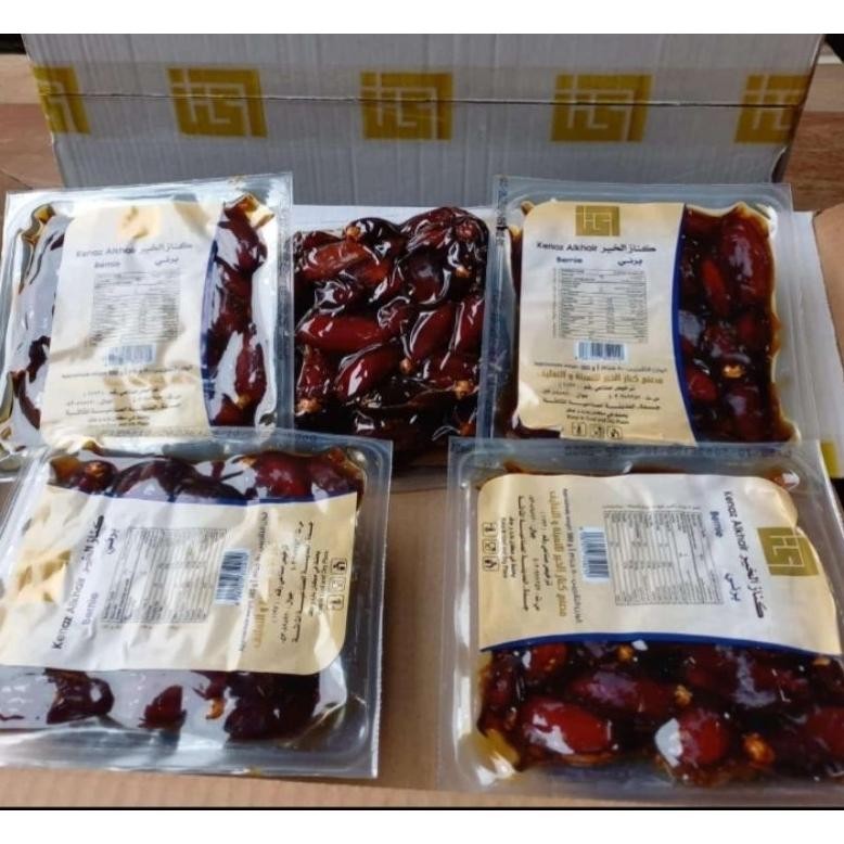 

kurma vacum bernie 500gr x 12 pcs exp Okt 2025 (KARTONAN)