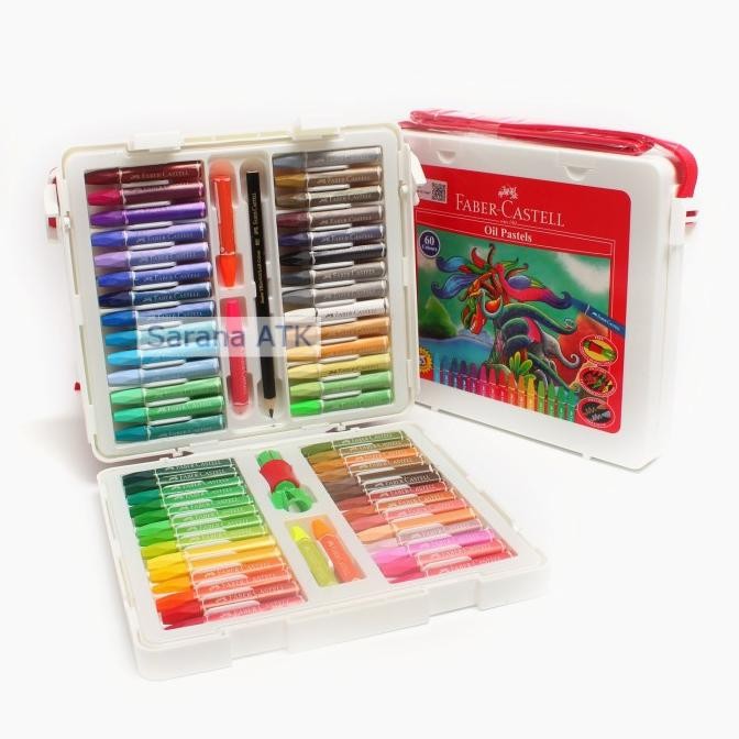 

Terlaris Faber Castell Crayon Minyak/ Crayon Oil Pastel 60 Warna [ Set ] Ready Stok