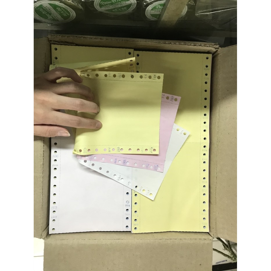 

paper print continuous form 9.5 x 11/2 3 ply WARTEL kertas continuo