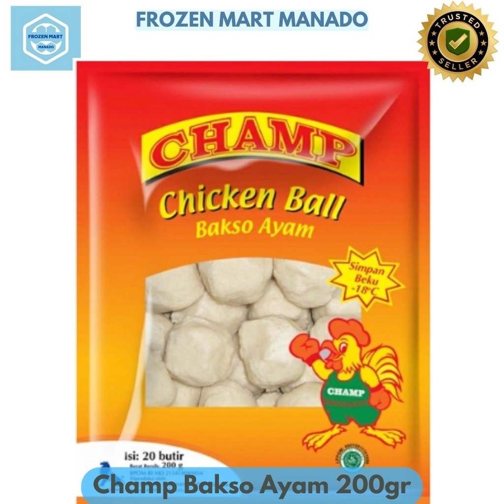 

Champ Bakso Ayam 200gr - Frozen Mart Manado (Frozen Food Manado)