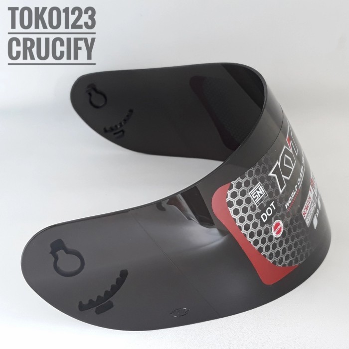 KACA HELM KYT RC SEVEN / KYT R10 DARK SMOKE