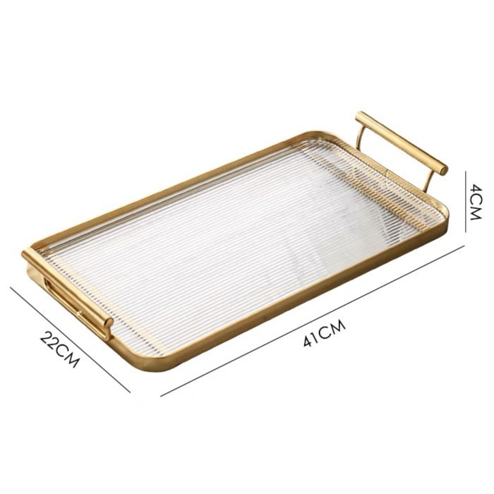TERBARU Bianco Tray Gold Nampan Gold Emas - Big