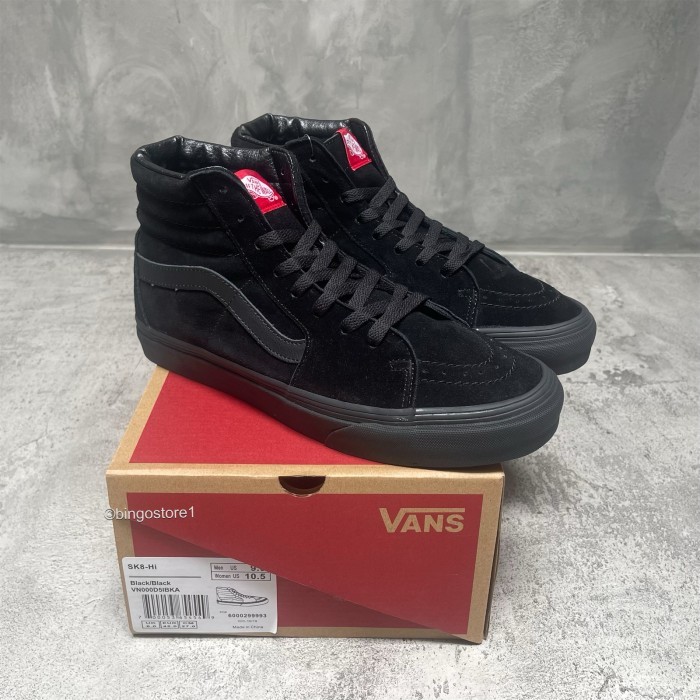Vans Sk8 High Allblack Original - Vans Sk8