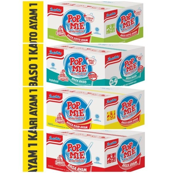 

TERLARIS POP MIE MI INSTAN CUP JUMBO ISI 24 CUP @75G MURAH!!! MURAH