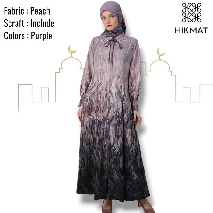 PROMO  SALE TERLARIS ABAYA HIKMAT ORIGINAL A6682-04 READY