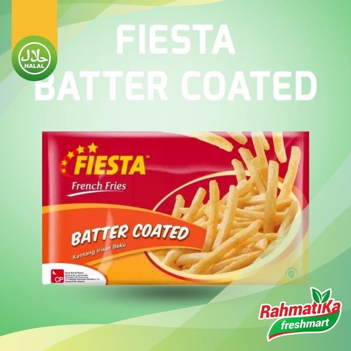 

Fiesta French Fries Batter Coated / Kentang Irisan Beku 500 Gram Original