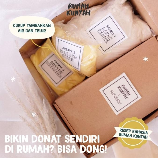 

Tepung Premix Donat Kentang Premium 250Gr + Kentang Segar + Butter Original