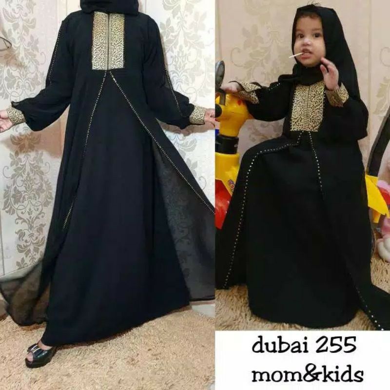 Produk Terbaru  Abaya Arab Saudi Hitam Abaya Turki Hitam Abaya Dhubai Hitam Modern Couple Ibu Dan