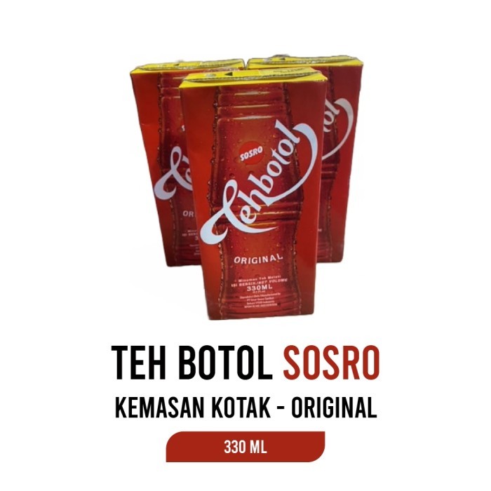 

TERLARIS TEH BOTOL SOSRO KOTAK 330ML 1 DUS ISI 24PCS MINUMAN SEGAR NIKAT ENAK BUKA PUASA DHEVKA