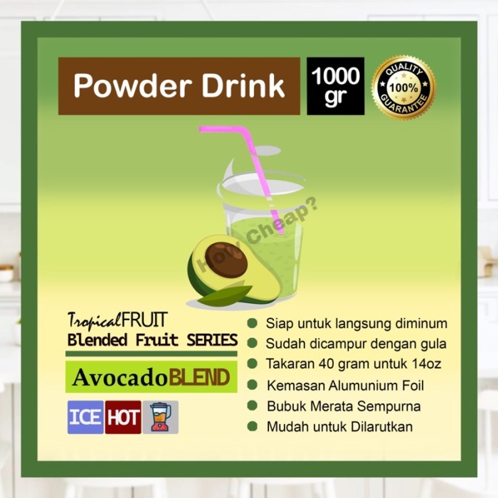 

TERLARIS BUBUK AVOCADO BLEND 1KG [READY TO DRINK] #036 MURAH!!! MURAH