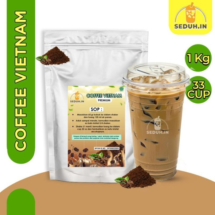 

TERLARIS COFFEE VIETNAM 1KG / BUBUK MINUMAN KOPI MURAH!!! MURAH