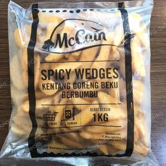 

Kentang Goreng Bumbu Spicy Wedges Mccain / Potato Wedges Mccain Original