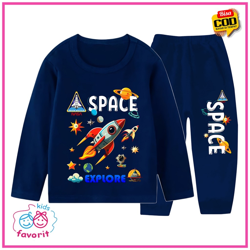 Limited Edition Baju Tidur Anak Piyama Anak Laki Laki 1 Tahun - 10 Tahun Setelan Baju Tidur Anak