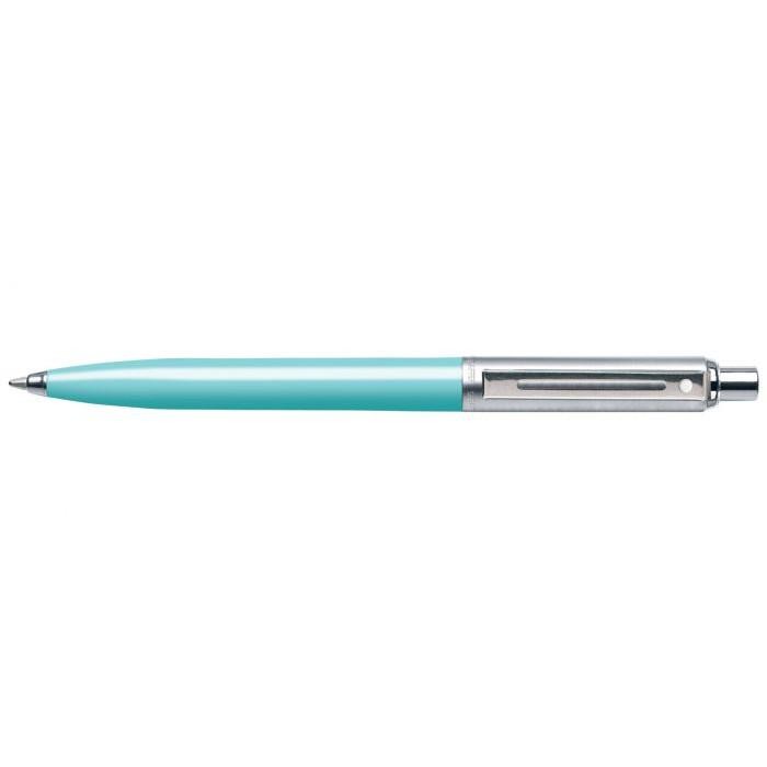 

Sheaffer Sentinel Brushed Chrome Cap & Turquoise Barrel Ballpoint Original