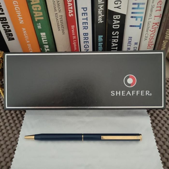 

VINTAGE SHEAFFER FASHION No.260 BALLPOINT PEN-BLUE, GT Made USA 1990s Original