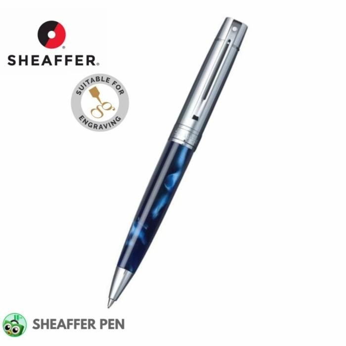 

Sheaffer SGC 300 Iridescent Blue Barrel / Bright Chrome Cap Pencil Original