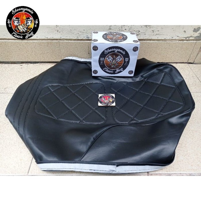 Cover Krakap Kulit Jog Jok Sedel Kawasaki Binter Merzy Kz200 New Cdi Termurah Langka