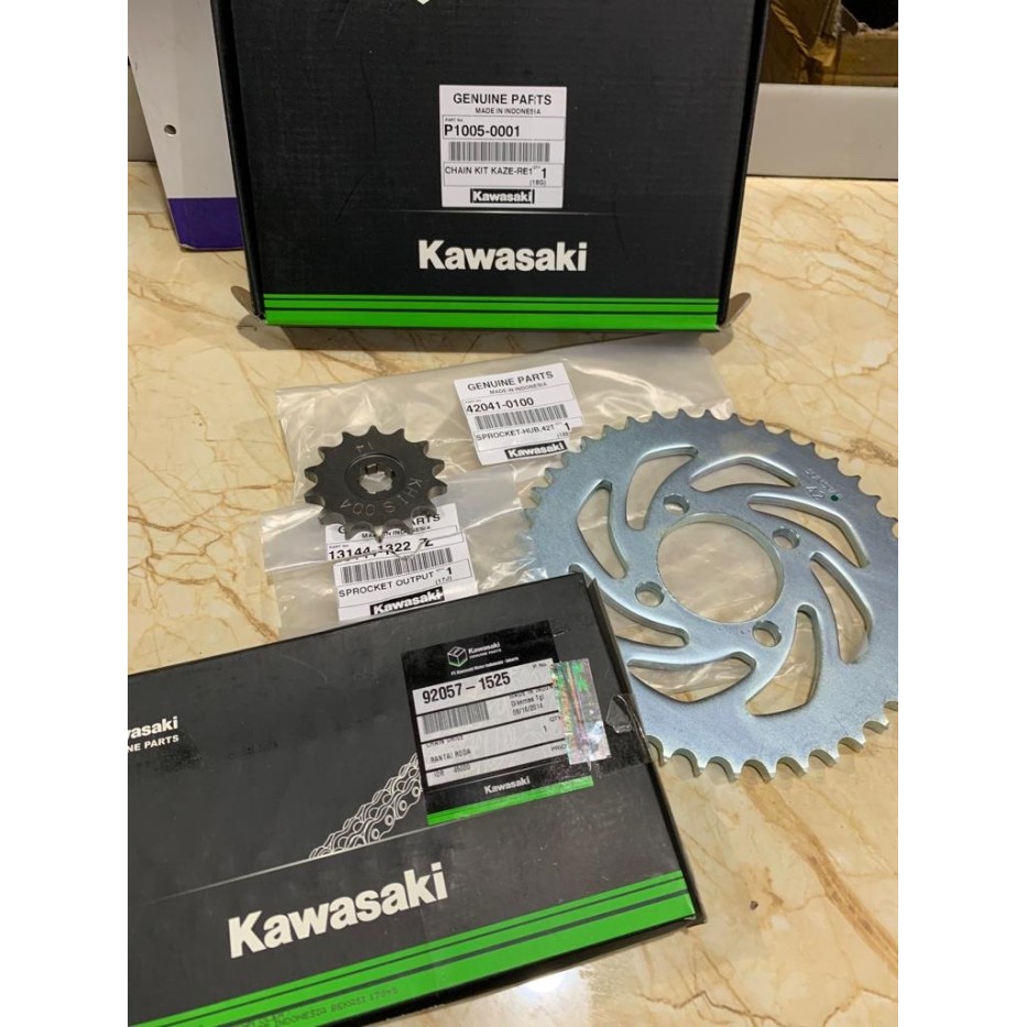 Rantai Gear Gir Set Kaze R Asli Ori Kawasaki P1005-0001 Barang Langka