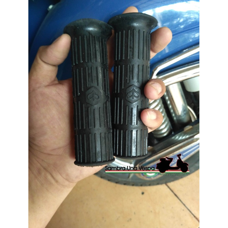 Handgrip Handfat Handpad Grip Logo Chung Vespa Super Sprint Pts Hitam Termurah Langka