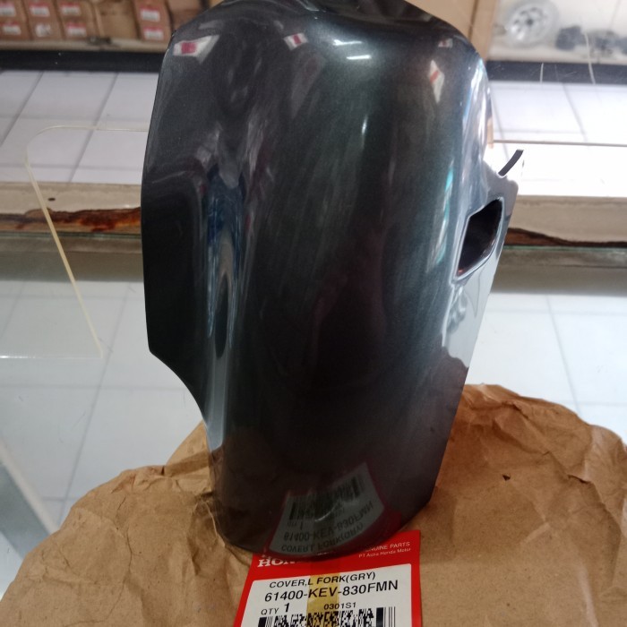 61400 Kev 830Fmn - Cover Shock Breaker Depan Sebelah Kiri Warna Abu-Abu Honda Suprax Termurah Langka