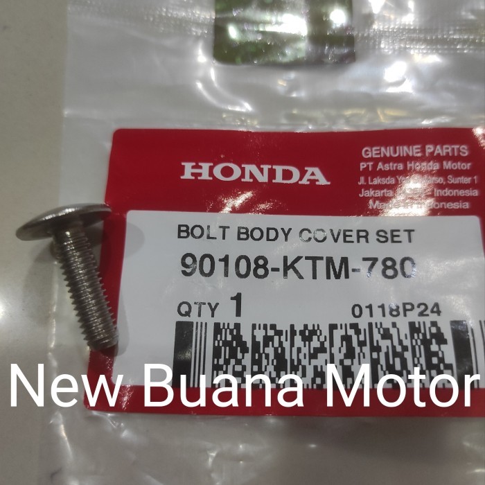 Baut Body Supra X 125 Lama Tiger Revo 90108-Ktm-780 Termurah Langka