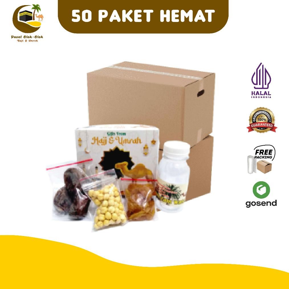 

SPIROS PAKET OLEH-OLEH HAJI UMROH HEMAT ISI 50 BOX