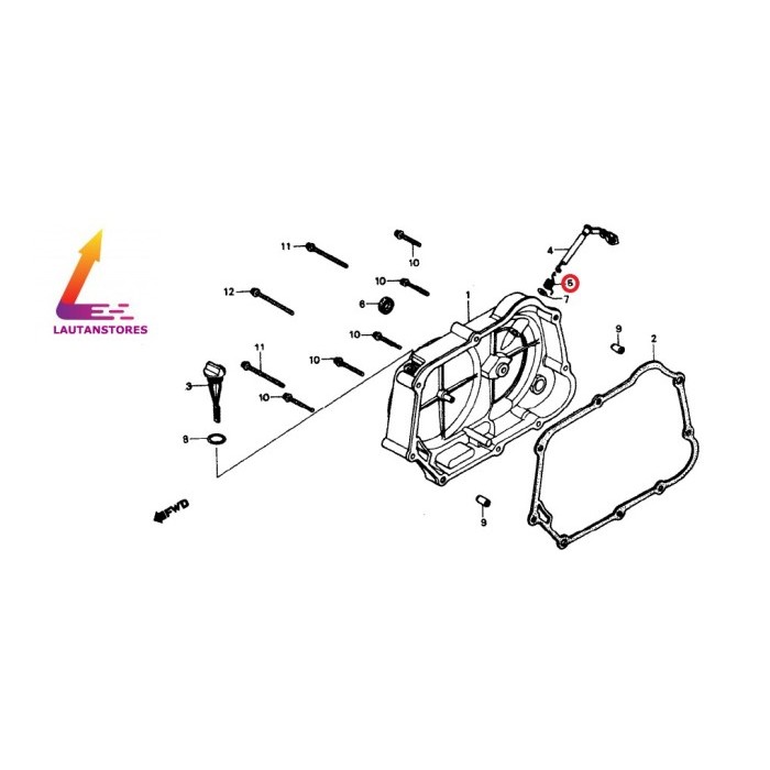 22815-166-001 Per As Kopling Honda Win Supra Xx Ori Ahm Lokal Termurah Langka