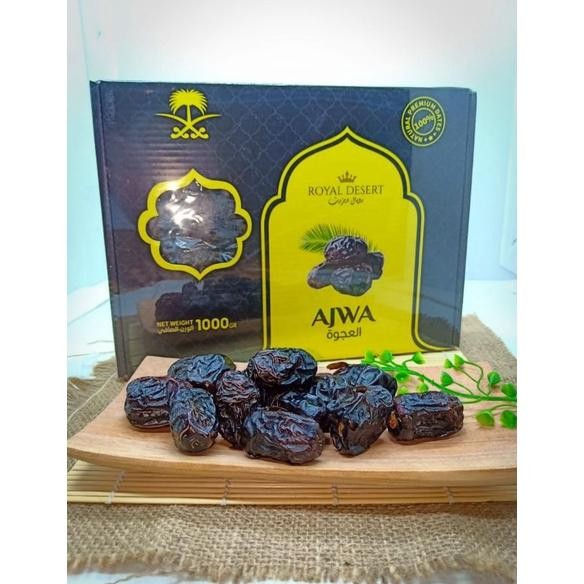 

tin- kurma ajwa madinah/nabi royal desert eksklusif 1kg
