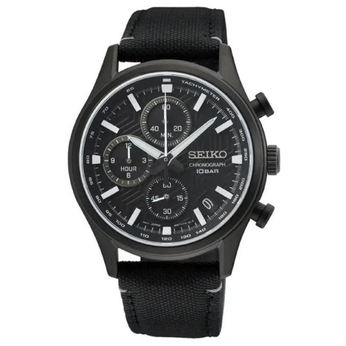 Sale Seiko Gents Ssb421P1 Quartz Chronograph Sapphire Black Dial Ssb421