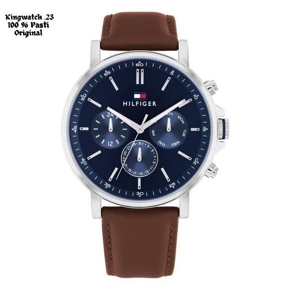 Sale Tommy Hilfiger 1710585 Jam Tangan Pria Analog-Brown Strap Original