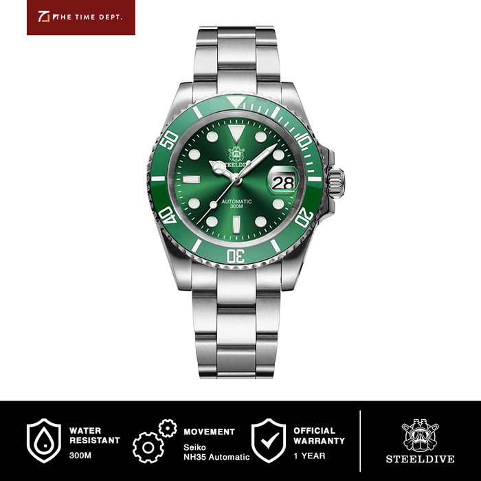 Steeldive Sd1953 Nh35 Japan Movement Jam Tangan Diver Pria 300M Wr