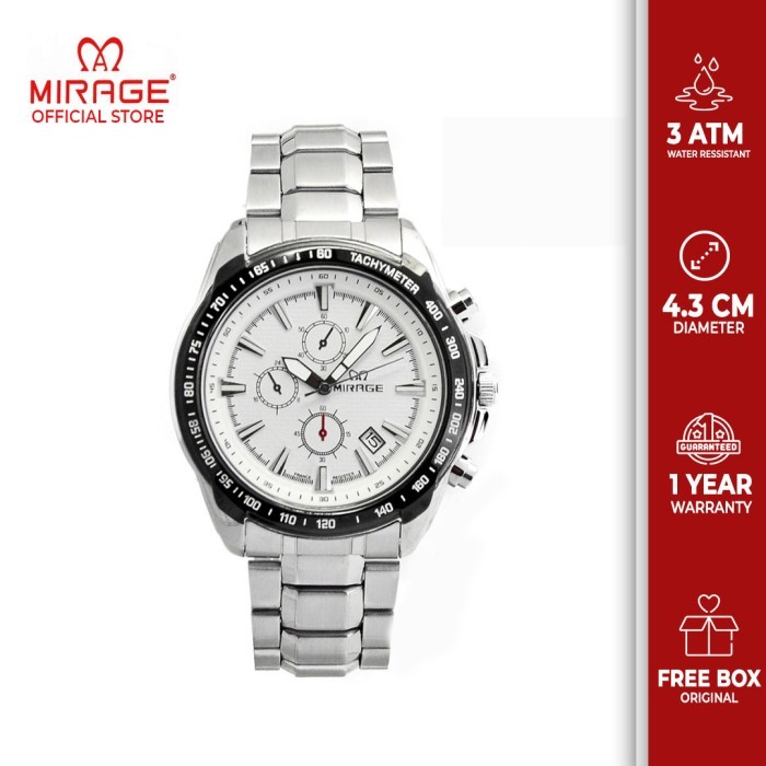 Jam Tangan Pria Mirage 8305M Pp Silver