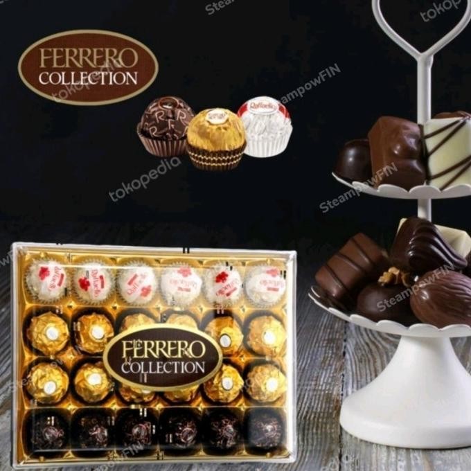

NEW PRODUK FERRERO COLLECTION MIX 3 CHOCOLATE RONDNOIR RAFFAELLO ROCHER COKELAT !!!!!