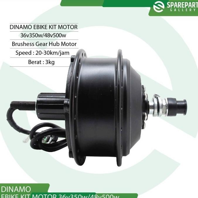 Ori - Dinamo motor bldc ebike kit sepeda roda belakang 36v 350w Termurah