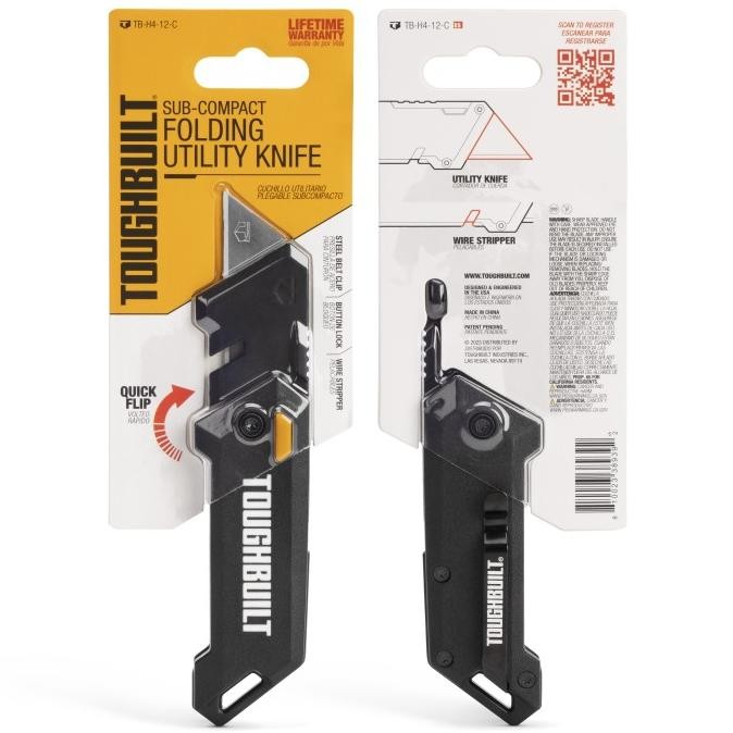 

Promo TOUGHBUILT TB-H4-12-C SUB COMPACT FOLDING UTILITY KNIFE Pisau Lipat COD