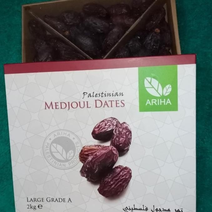 

Kurma Medjoul Large Ariha @2 Kg Grade A Asli Palestina Medjol Medjool Mawarmerahhhhh