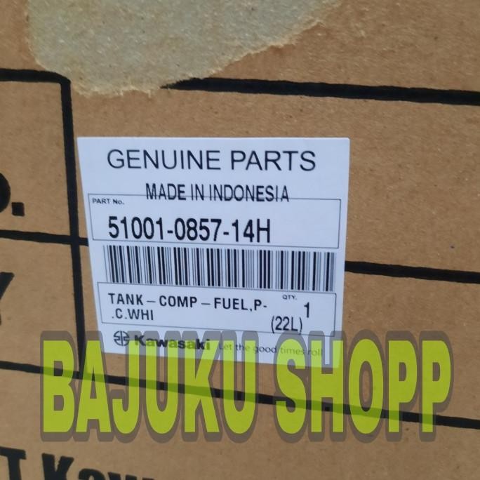Promo TANGKI TENGKI TANKI BENSIN NINJA RR 150 PUTIH POLOS ORIGINAL KAWASAKI COD