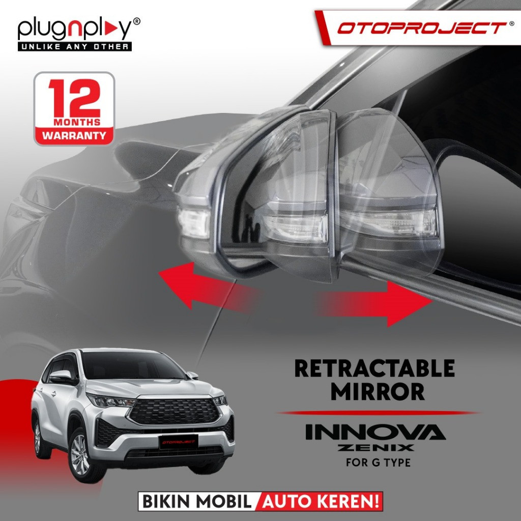 Otoproject - Retractable Zenix Q Model (Type G Only) | Spion Elektrik Lipat Zenix Q Model