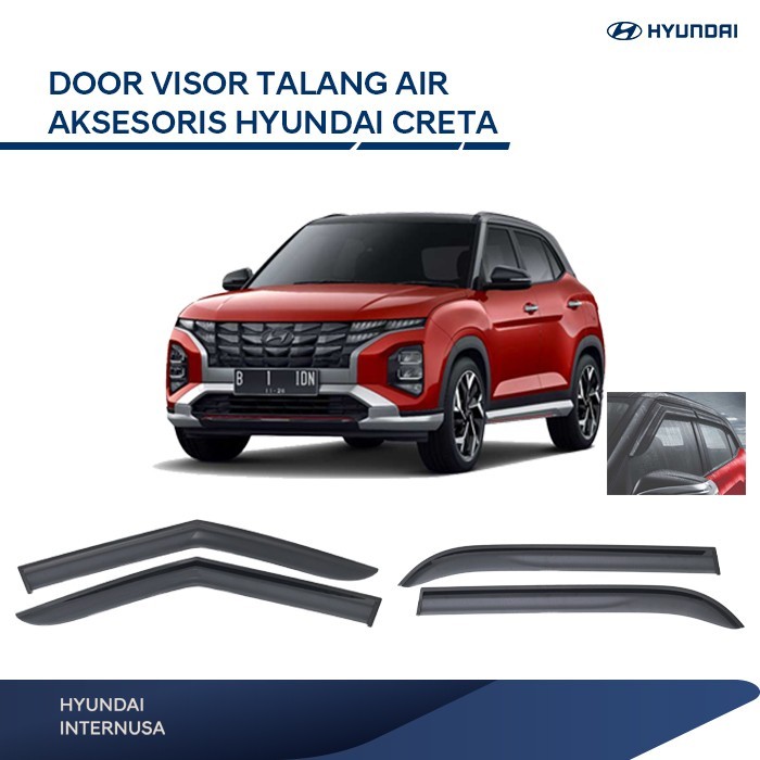 Door Visor Talang Air Aksesoris Hyundai Creta