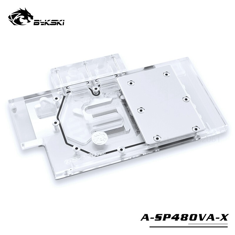 TZT Water Block use for Sapphire Pulse RX580 8GD5 (11265-05-20G) / Full Cover Graphics Card Video Ca