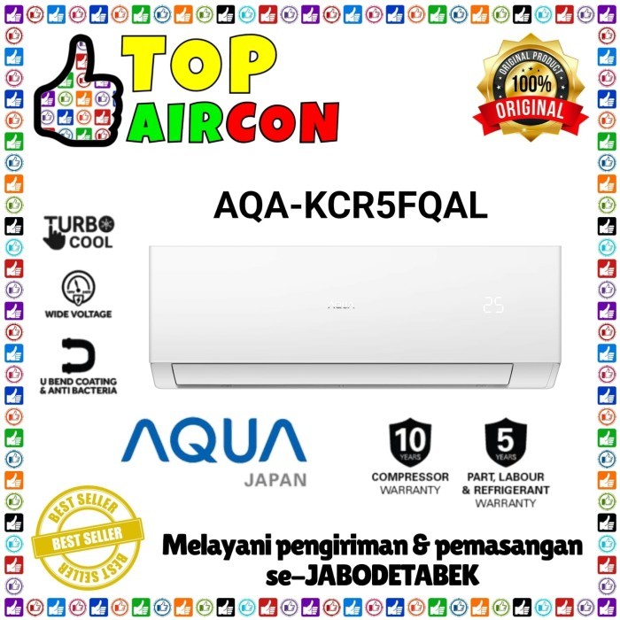 AC AQUA 1/2PK AQA -5 FQAL AC AQUA STANDAR 0.5 PK 5FQAL HARGA UNIT ONLY