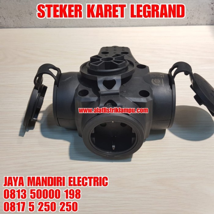 PROMO STEKER KARET T LEGRAND / STOP KONTAK T 2 PIN IP44 LEGRAND 051366 ORI