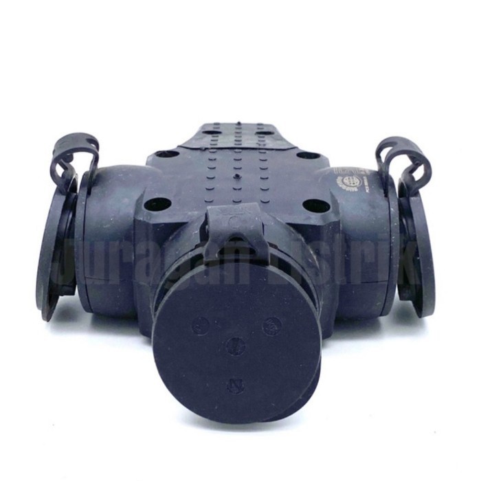 TERBARU Legrand Steker Karet Socket Cabang 3 Waterproof Dengan Tutup