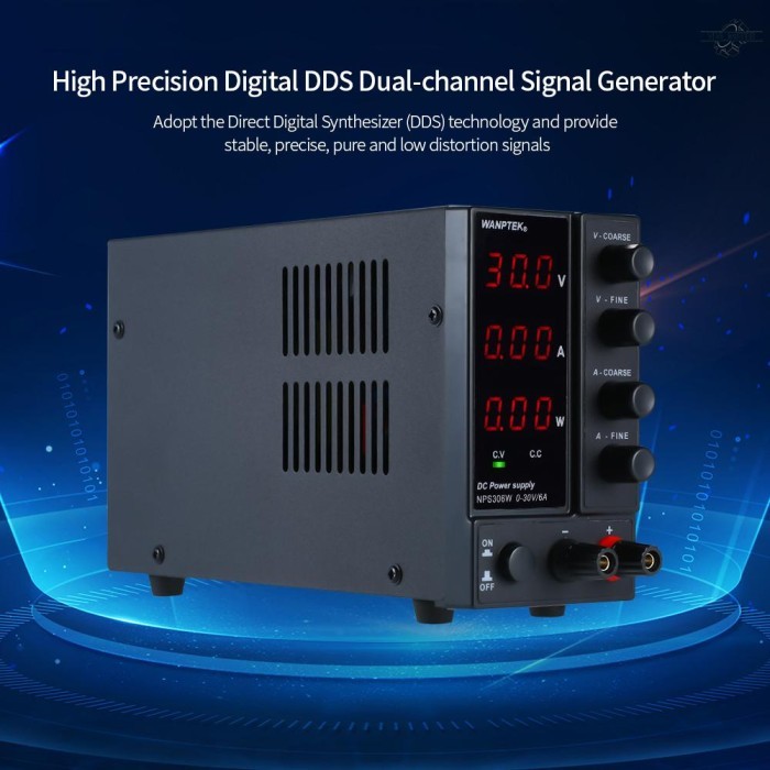 PROMO New Power Supply DC 3 Digit Display LED Presisi Tinggi Adjustable