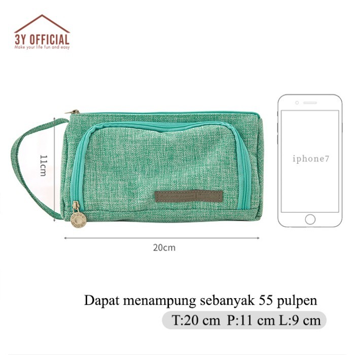 

3Y ANGOO CASE POUCH KOTAK TEMPAT BOX PENSIL ANAK PEREMPUAN LAKI WANITA