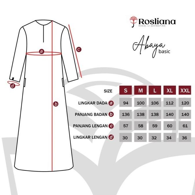 Abaya Basic Rosliana Biru Dongker Baju Gamis Abaya Arab Wanita Muslim Simple Polos Tidak Menerawang 